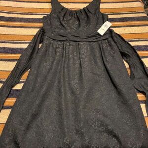 Black Lace Dress Formal Homecoming Prom‎ Sleeveless Goth Witchy Evan Picone 12